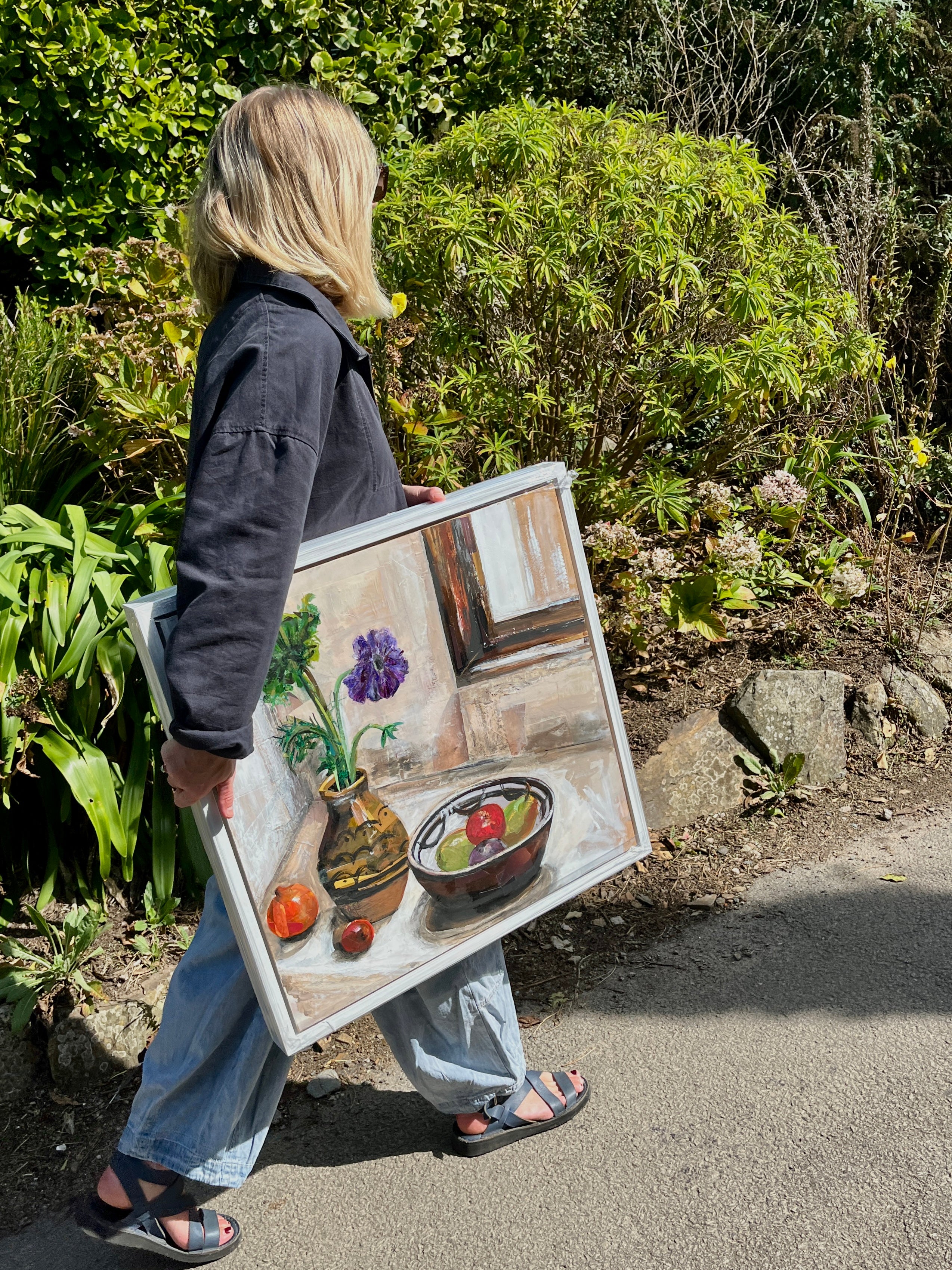Fruit And Flowers By The Window