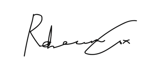 Signature on a white background