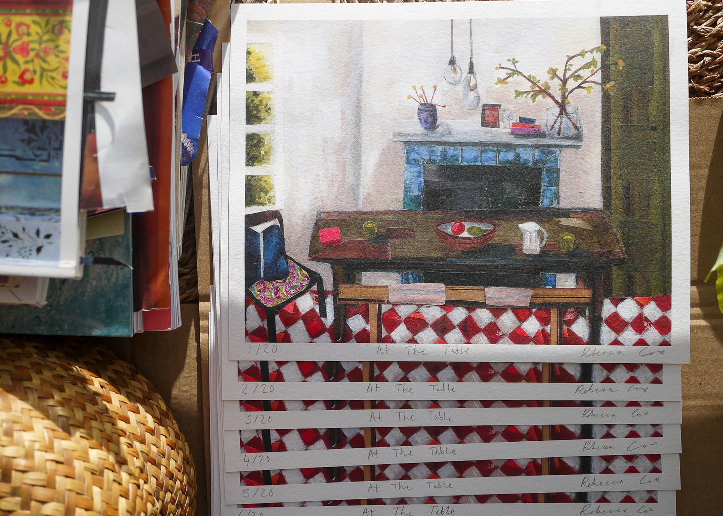 At The Table 01. Limited Edition Art Print Series.